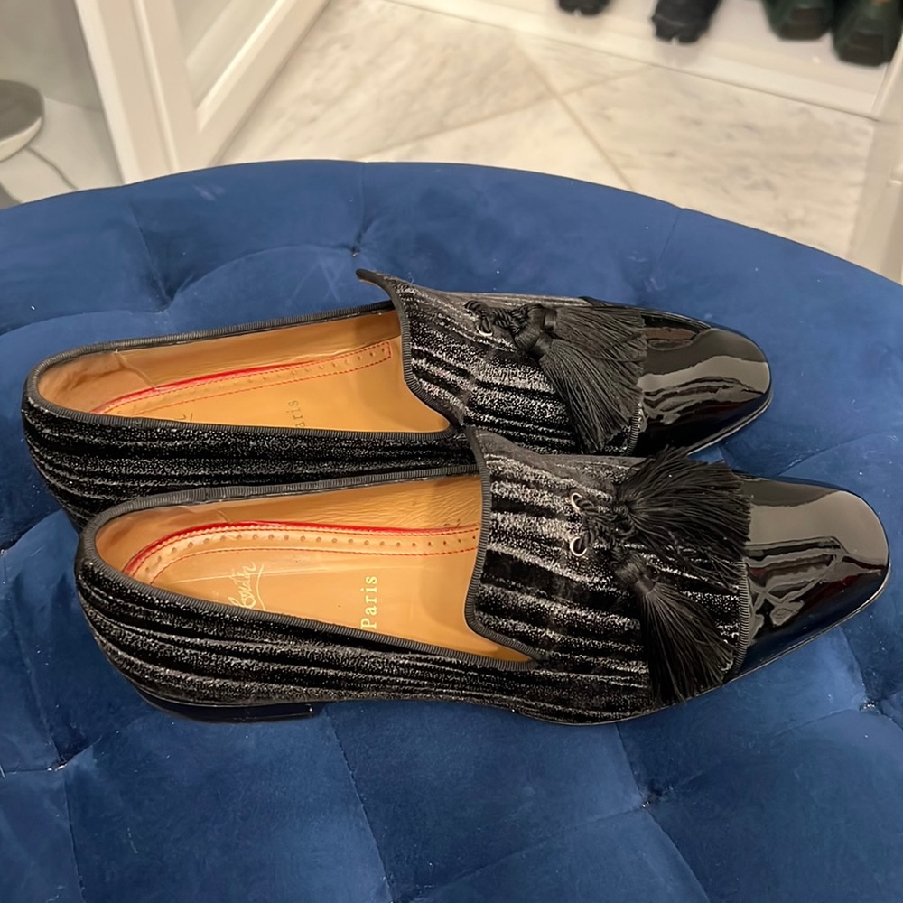 Men’s Christian louboutin dress tassel loafer